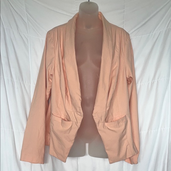 Torrid Women’s Pink Cutaway Blazer Jacket Size 2 – Workwear or Going Out - Picture 1 of 8